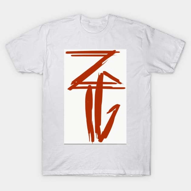 Abstract ZPG Logo T-Shirt by ZerO POint GiaNt